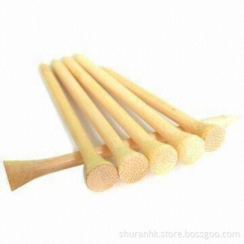 Golf bamboo tees, various colors are available